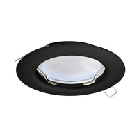 Faretto Ad Incasso Moderno Peneto In Acciaio Nero 1 Luce Gu10 2,8W