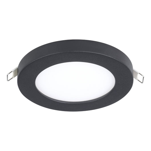 Faretto Ad Incasso Moderno Fueva Flex In Alluminio Nero Led Integrato 5,5W 3000K