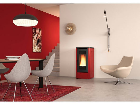 extraflame stufa a pellet dahiana vfs col. bordeaux vit50529