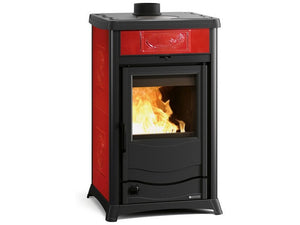 la nordica termostufa a legna termorossella plus evo dsa 4.0 col. liberty bordeaux cod:ferx.vit49550