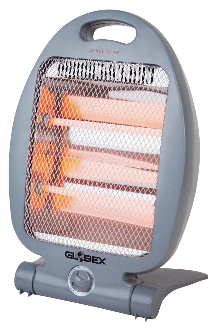 Globex stufa al quarzo ares col.grigio 400-800 w - Globex