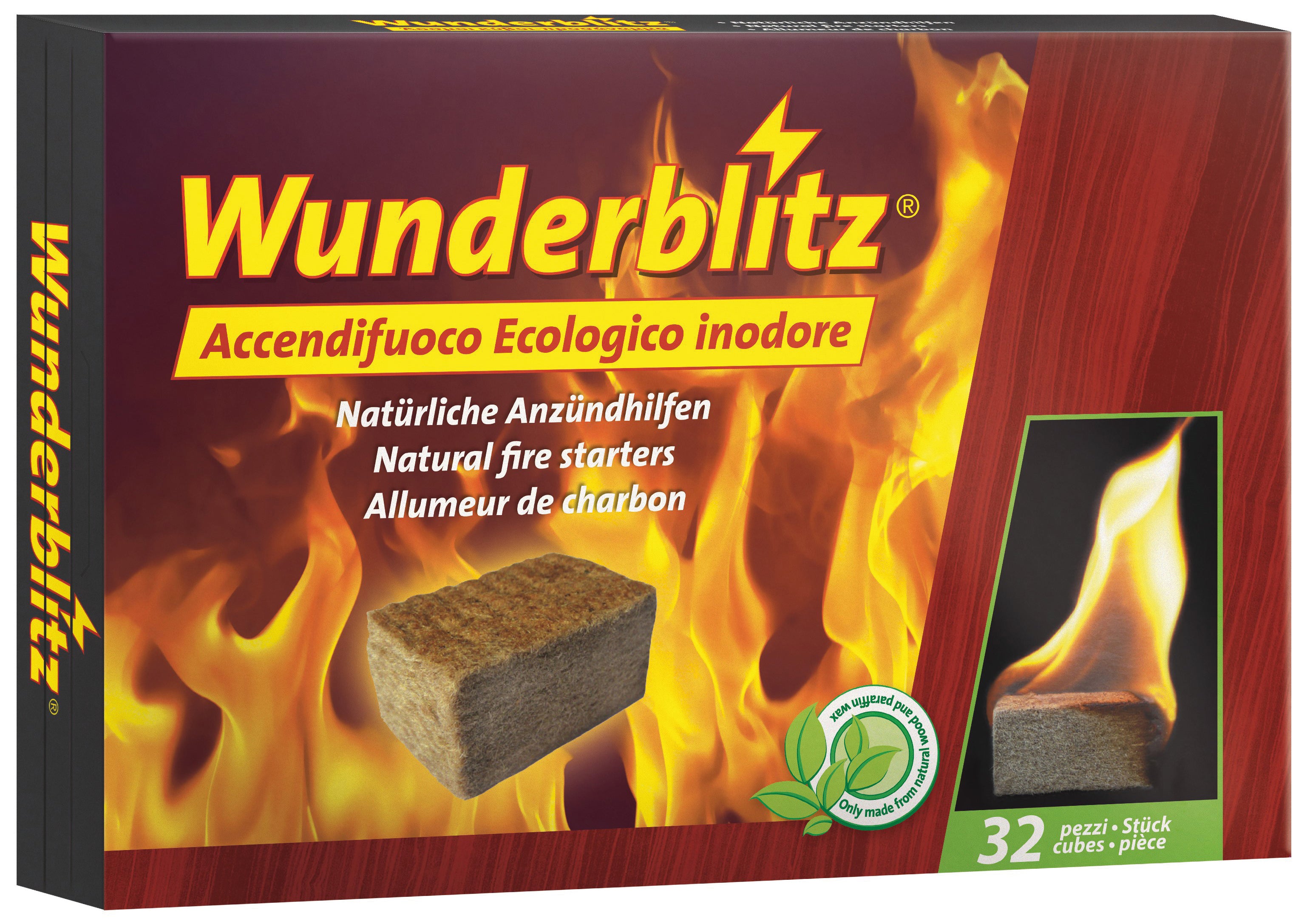 Accendifuoco ecologico  32 cubetti (24 pezzi) - 