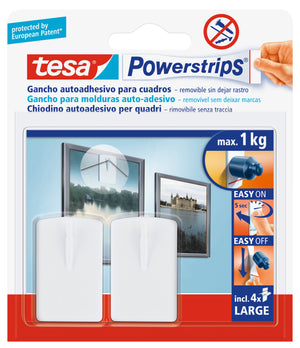 TESA POWERSTRIPS 2 GANCI AUTOAD. PER QUADRI TESA CF 12,0