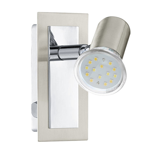 Spot Moderno Rottelo In Acciaio Nichel Satinato 1 Luce Gu10 4,6W Ip20