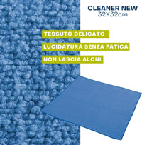 Kit Crema Detergente più Panno in Microfibra - per Tutte le Superfici - Auto, Moto, Parabrezza, Plastica - Lucida e Deterge Perfettamente - Non Lascia Aloni