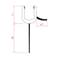 Guarnizione Per Box Doccia Con Gocciolatoio Per Vetri Curvi Vetro 6mm