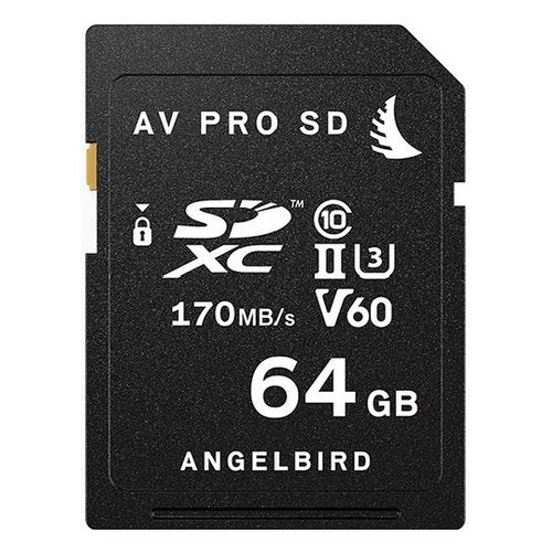 Scheda di memoria angelbird avp064sdmk2v60 av pro uhs ii card