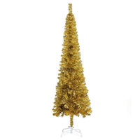 Albero di Natale Sottile Oro 210 cm