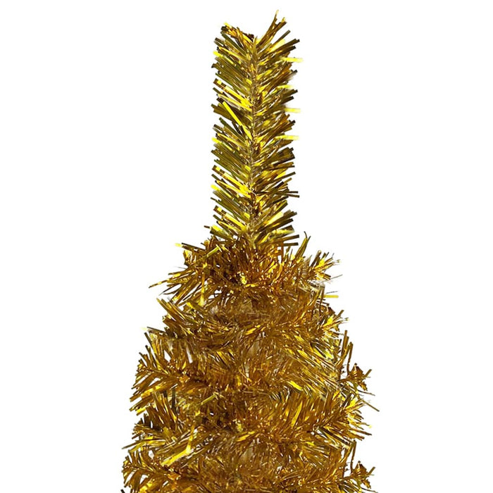 Albero di Natale Sottile Oro 210 cm