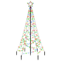 Albero di Natale con Puntale Colorato 200 LED 180 cm