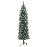 Albero di Natale Artificiale Sottile con Base 120 cm PVC