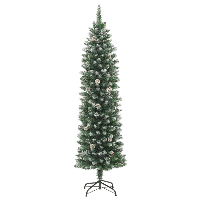 Albero di Natale Artificiale Sottile con Base 120 cm PVC