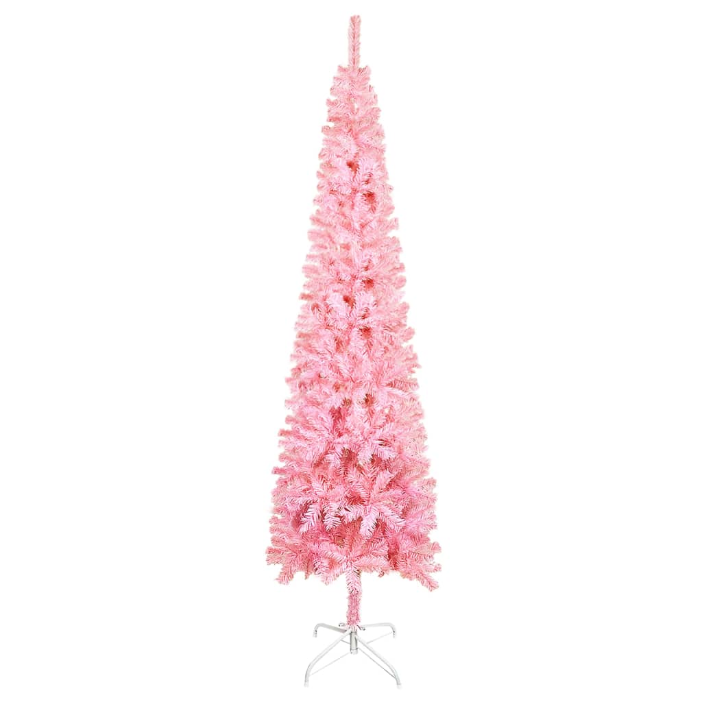 Albero di Natale Sottile Rosa 150 cm