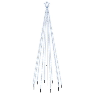 Albero di Natale con Puntale Bianco Freddo 310 LED 300 cm