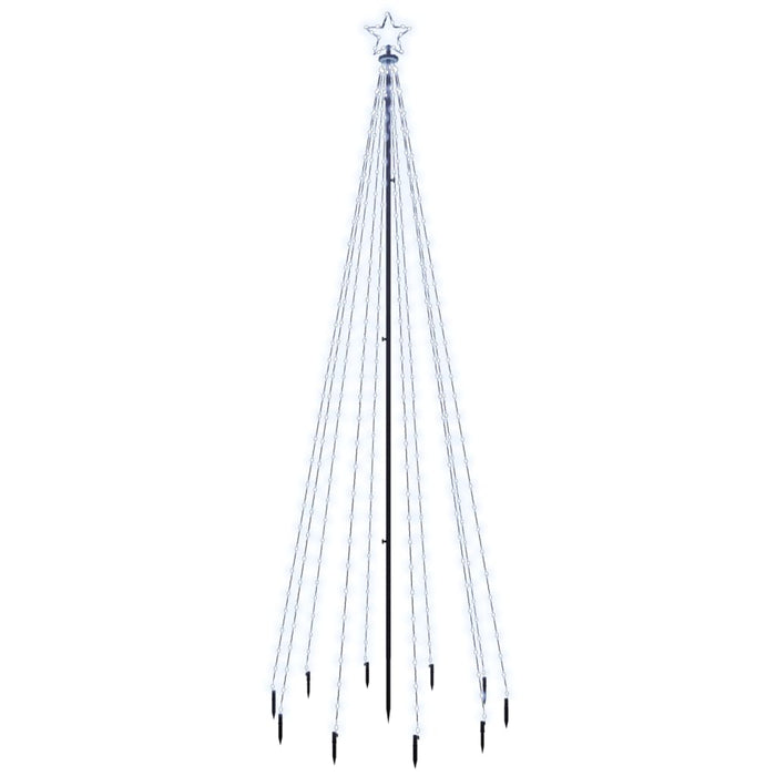 Albero di Natale con Puntale Bianco Freddo 310 LED 300 cm