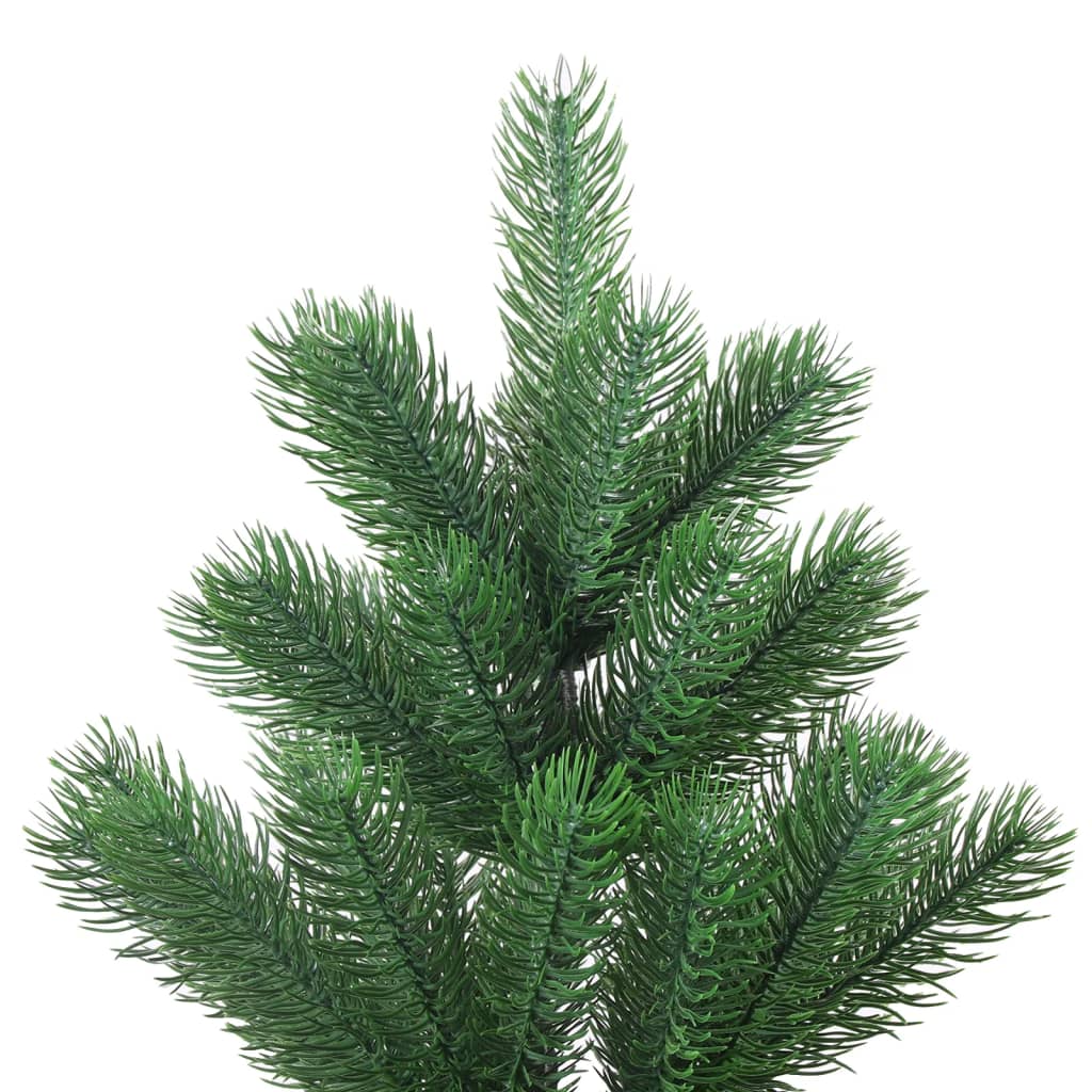 Albero di Natale Artificiale Nordmann LED Palline Verde 240cm