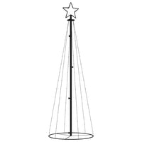 Albero di Natale a Cono Bianco Caldo 108 LED 70x180 cm