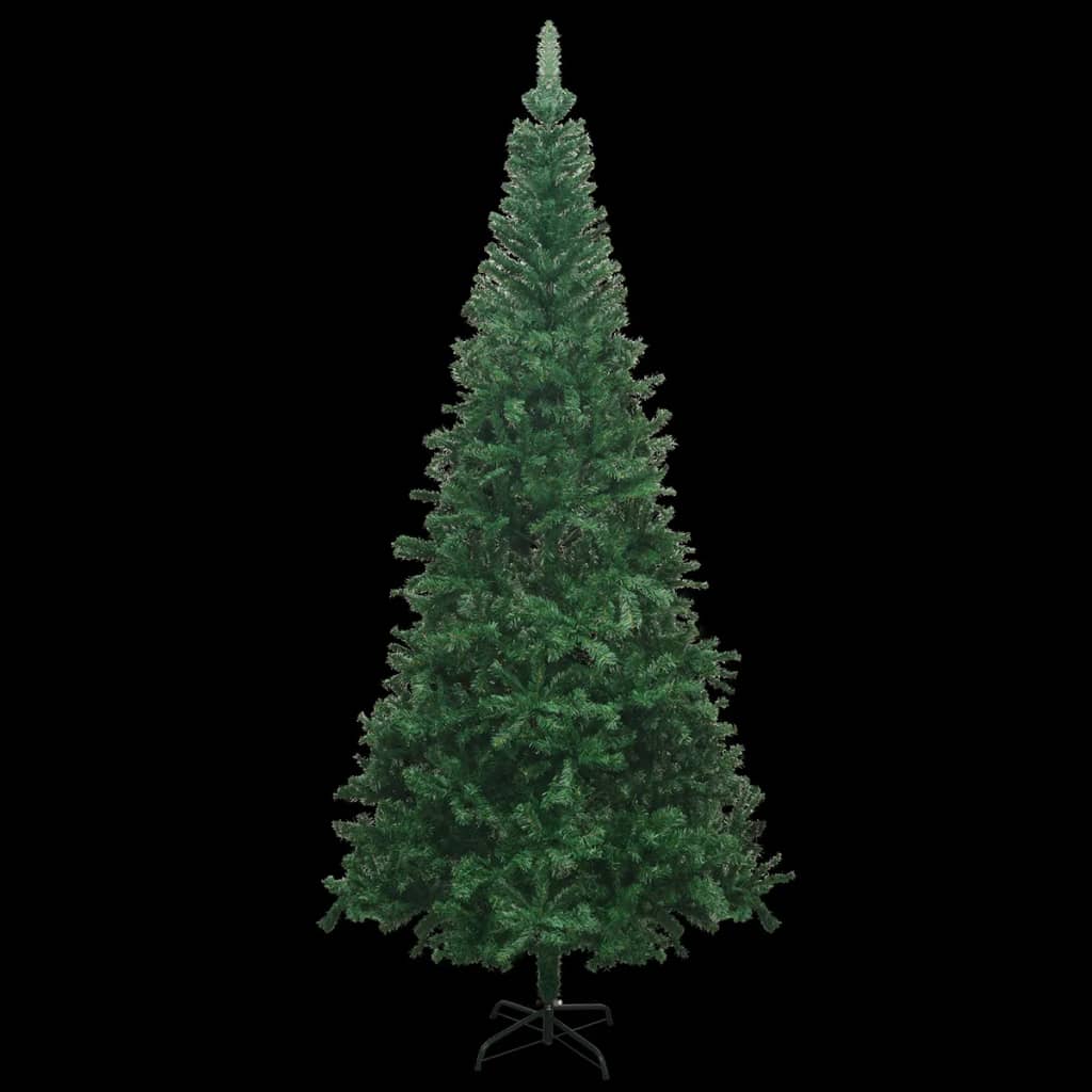 Set Albero di Natale Artificiale LED e Palline Verde L 240 cm PVC