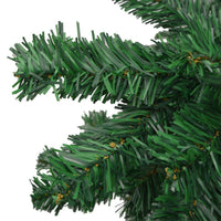 Set Albero di Natale Artificiale LED e Palline Verde L 240 cm PVC