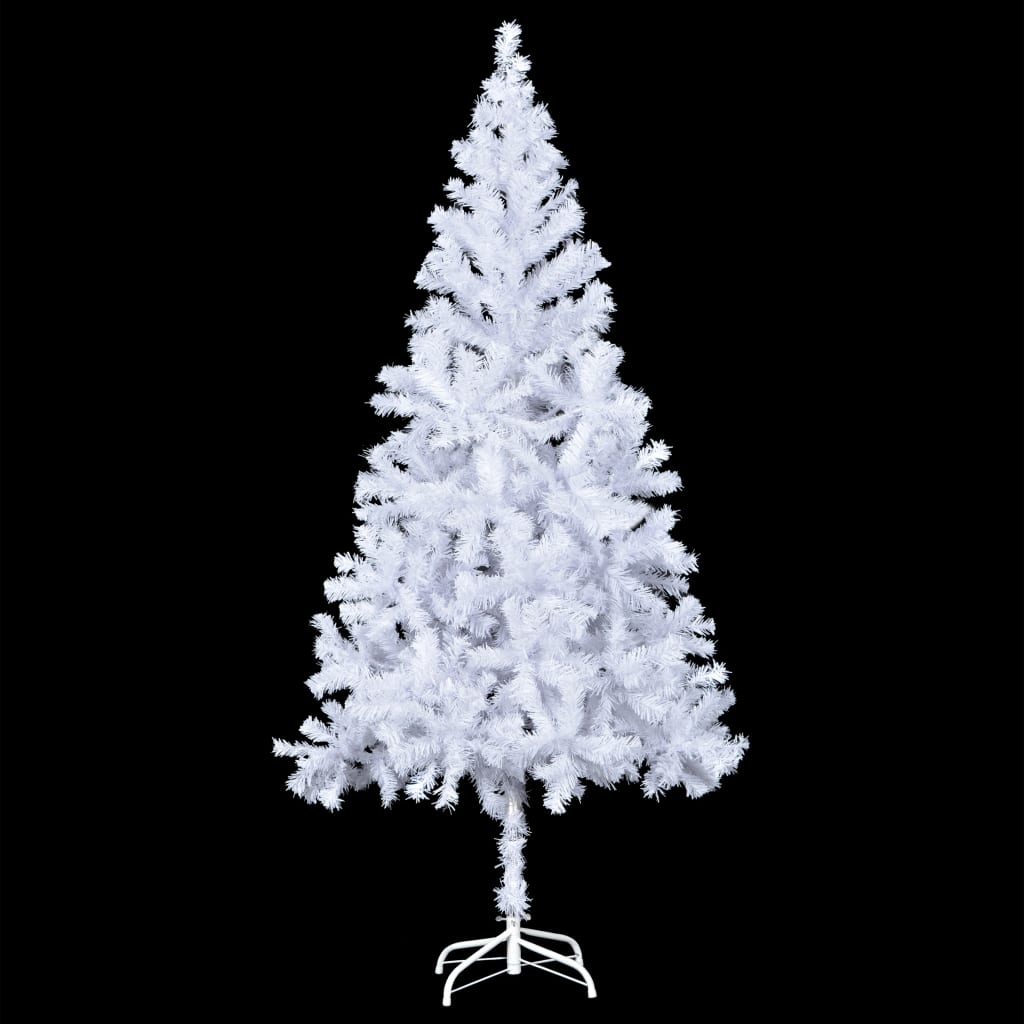 Albero di Natale Artificiale con Set Palline e LED 210 cm 910 Rami