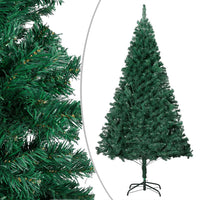 Set Albero di Natale Artificiale con LED e Palline Verde 180cm PVC