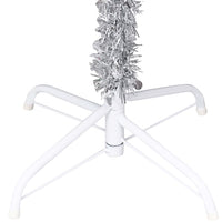 Set Albero di Natale Artificiale LED e Palline Argento 180 cm PET