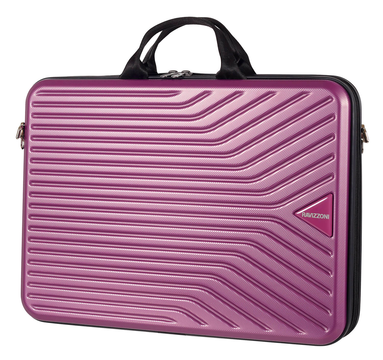 Borsa Porta PC 17” Rigida in ABS con Tracolla Ravizzoni Viola