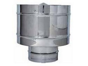 fumaiolo fisso antivento inox tondo (attacco maschio) Ã¯ cm.25 vit32080