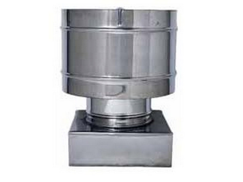 fumaiolo fisso antivento inox quadrato cm. 42x42 vit32070