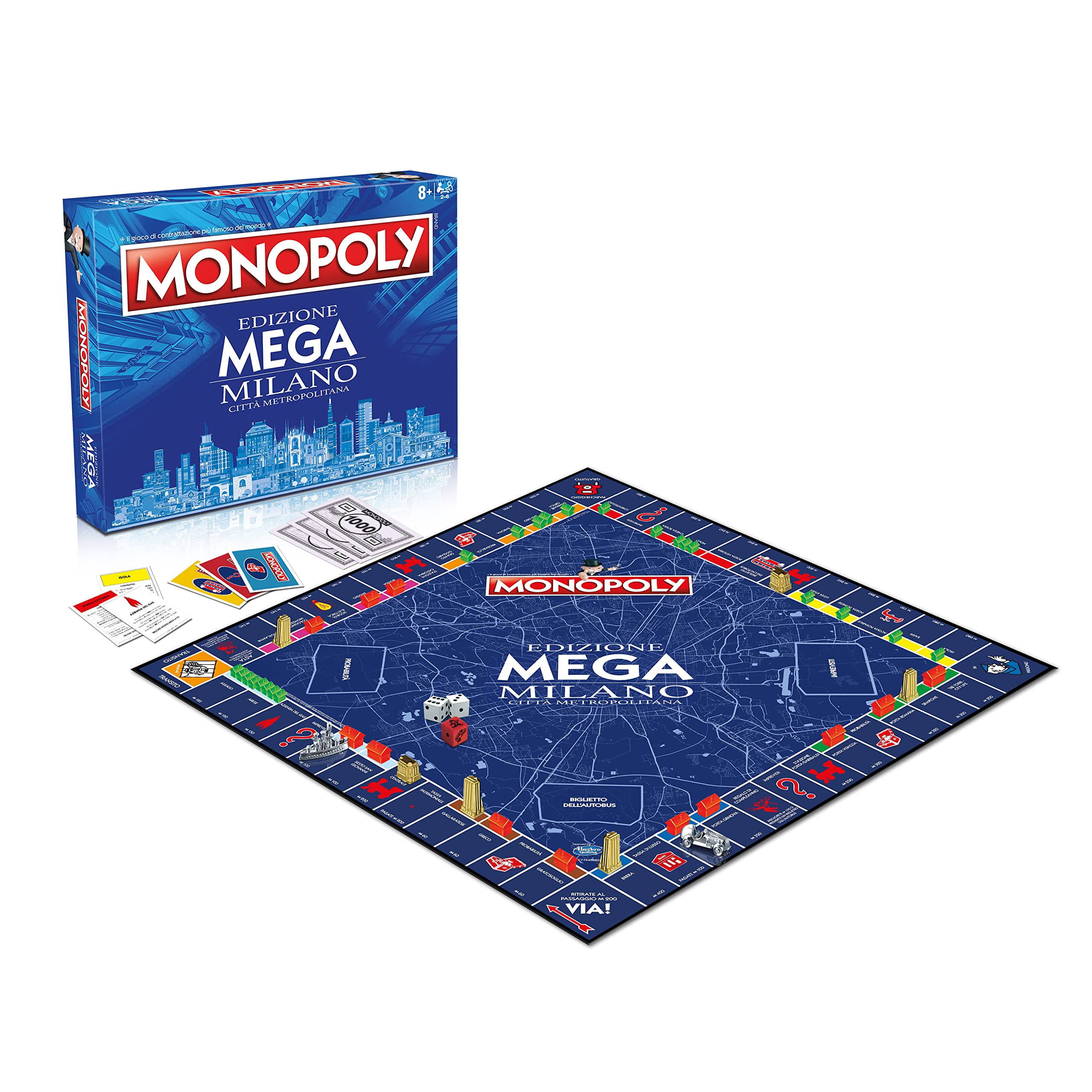 Gioco in scatola Monopoly Edizione Mega Milano Citta' Metropolitana