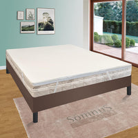 Topper Correttore Materasso matrimoniale ortopedico Rigidità  Media una piazza Memory Foam 160x195 H4 cm sottovuoto 