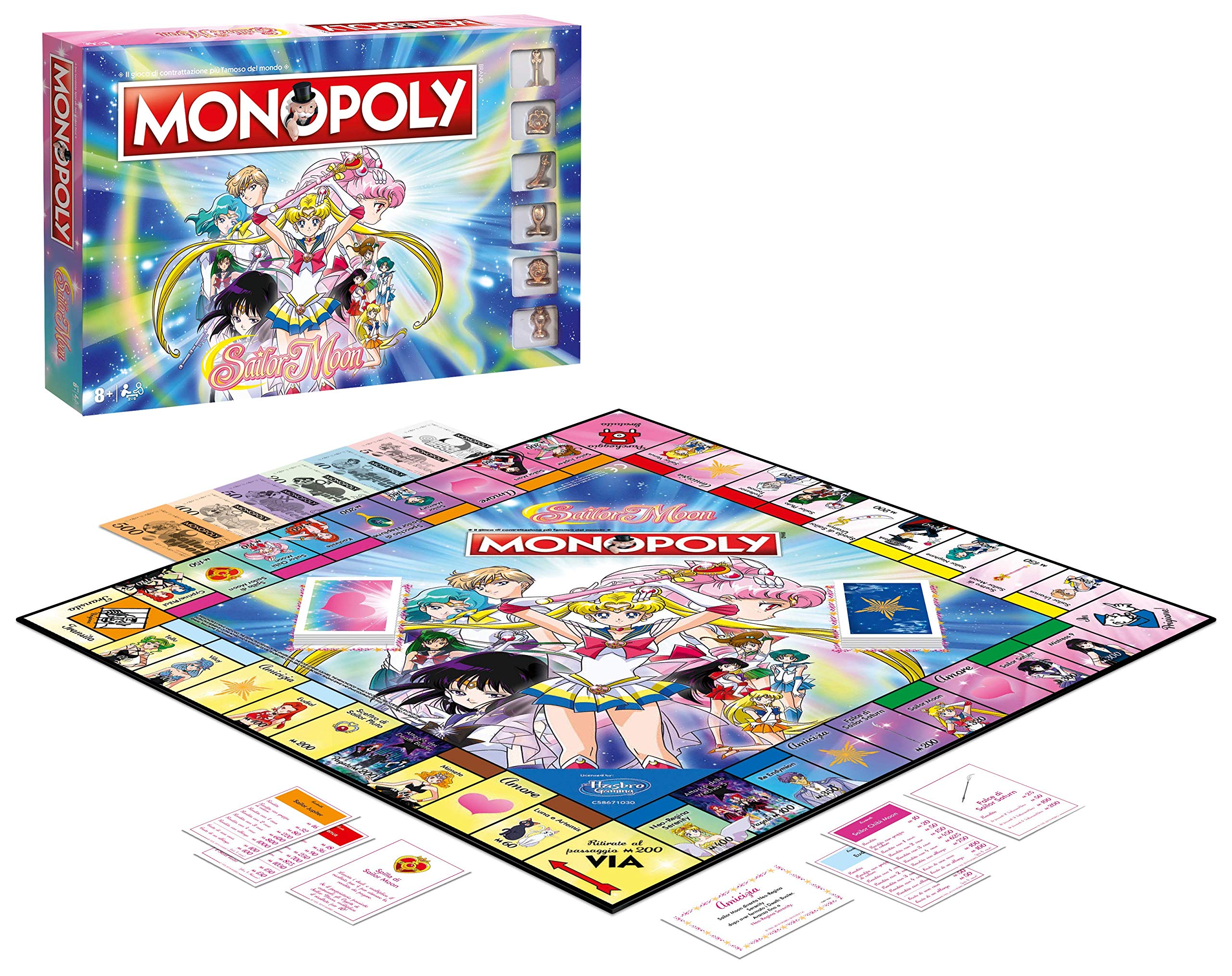 Gioco in scatola MONOPOLY edizione Italia Sailor Moon 