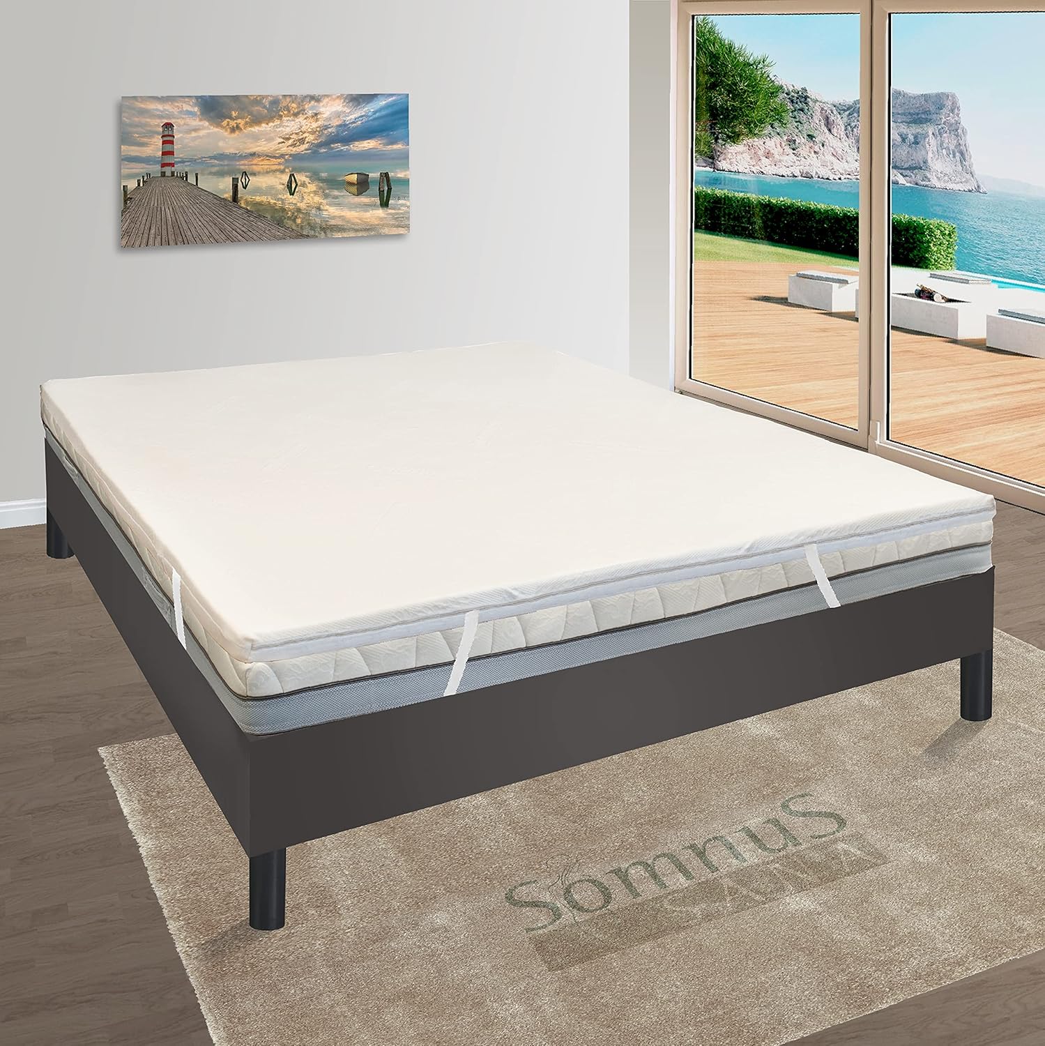 Topper Correttore Materasso Matrimoniale EXTRA CONFORT contro mal di schiena Memory Foam Ortopedico 160x200 H 7 offerta