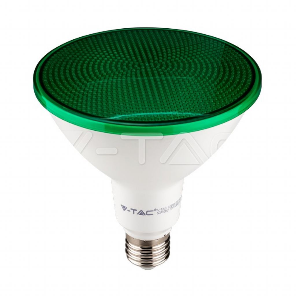 Lampadina led a buldo 17W PAR38 E27 da esterno IP65 colore verde 