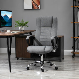 EasyComfort Sedia da Ufficio Presidenziale Ergonomica Basculante e Imbottita con Altezza e Inclinazione Regolabile, 62 x 76 x 110-119cm