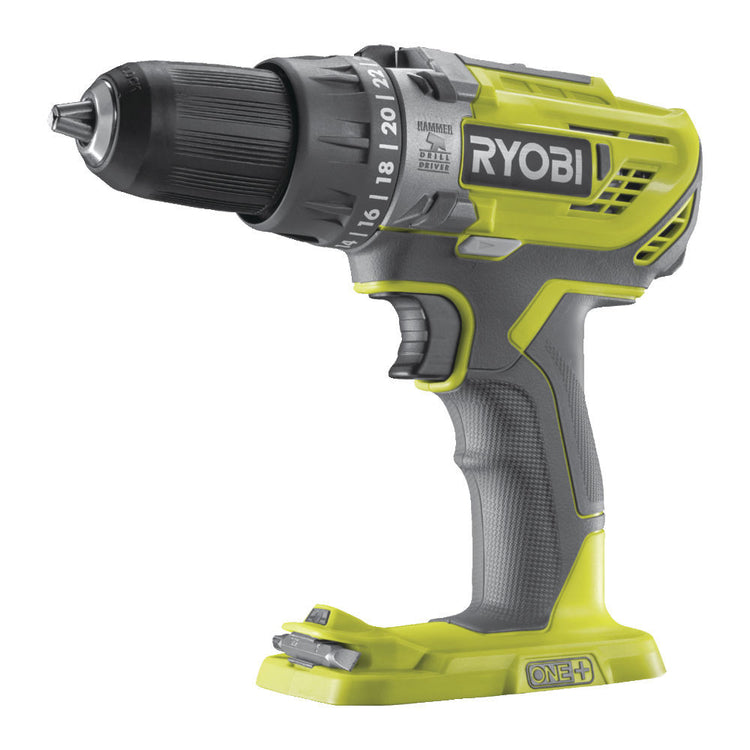 R18Pd3-0-Trapano A Percussione 18V Ideale Per Legno, Metallo E Muratura-Senza Batteria-Ryobi