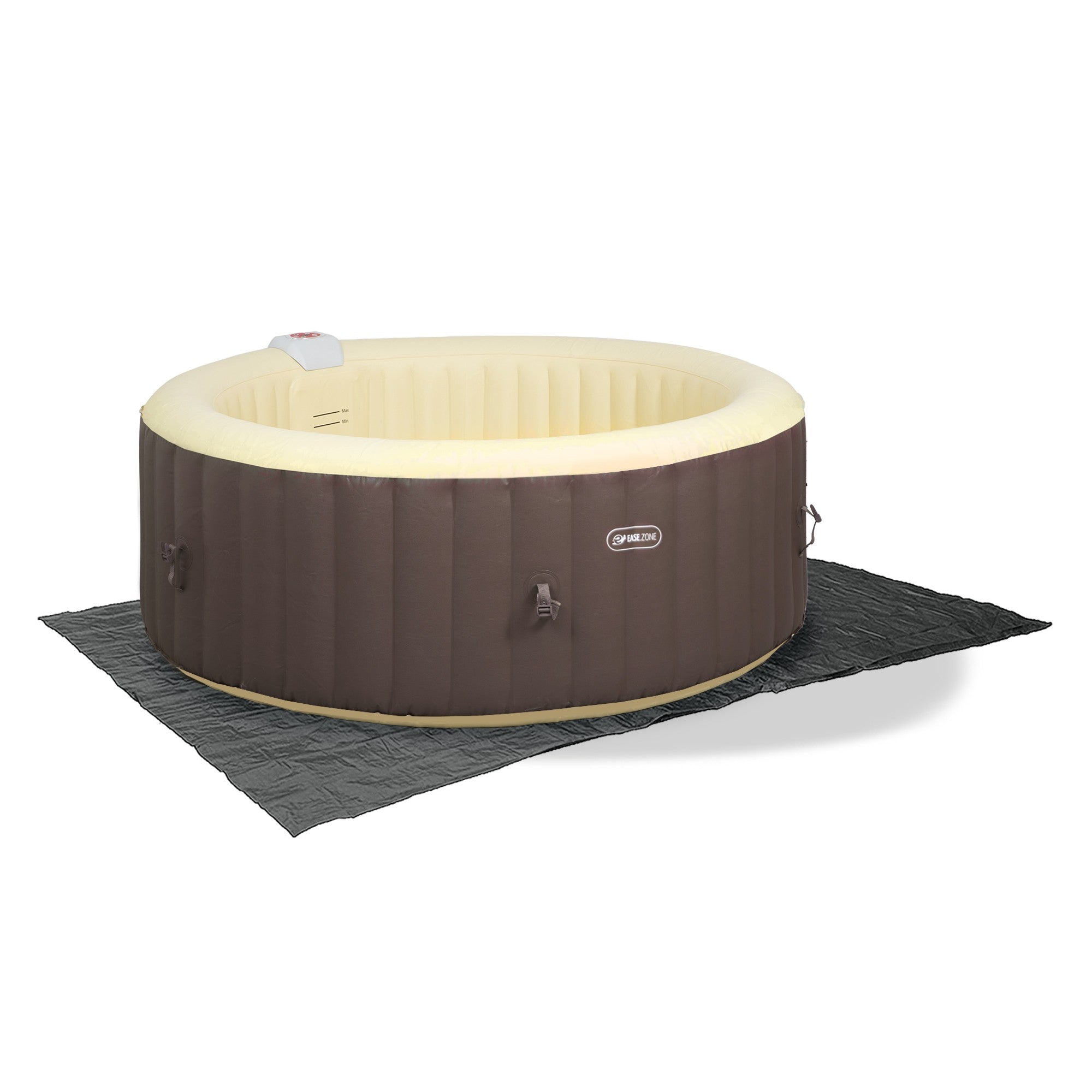 Spa Idro Gonfiabile Riscaldata 2/4 Pax EASE.ZONE Rotonda 180x180x65cm 800L Pompa Supersilenziosa integrata 7150017