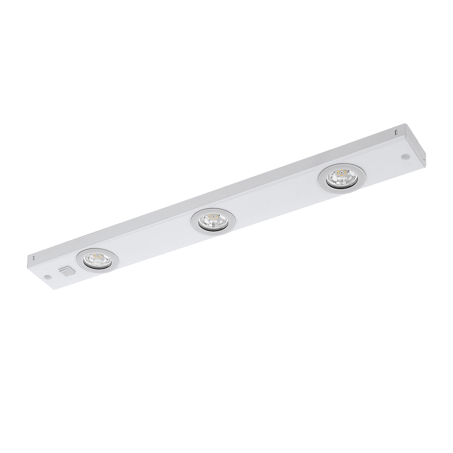 Applique Moderna Kob Led Acciaio Bianco 3 Luci Led 2,3W