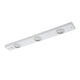 Applique Moderna Kob Led Acciaio Bianco 3 Luci Led 2,3W