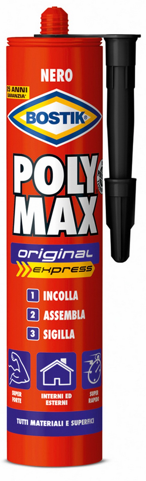 bostik polymax nero cartuccia gr.425 93783