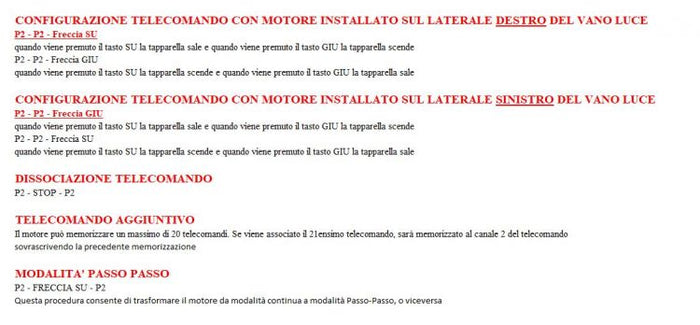 Telecomando per motori radiocomandati (NON DISPONIBILI)