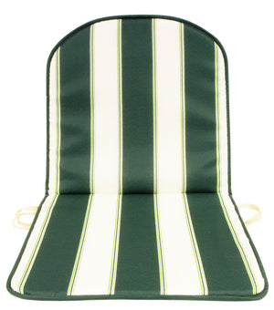 CUSCINO SCHIENALE BASSO DOUBLE RIGATO VERDE GEMITEX PZ 8 