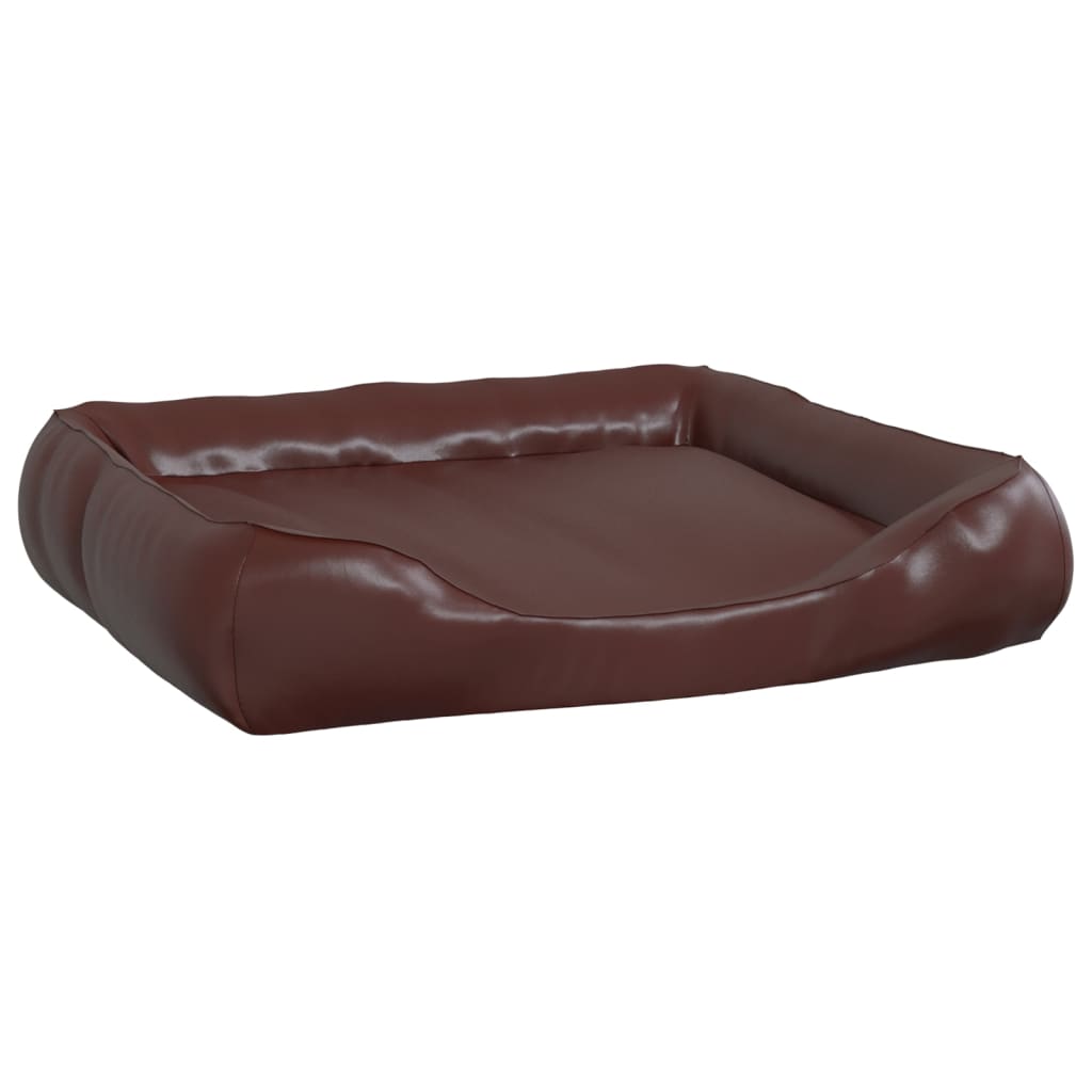 Cuccia per Cani Marrone 80x68x23 cm in Similpelle