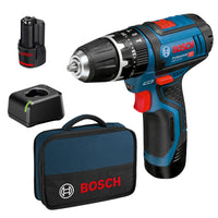 Bosch-B 12V Trapano Gsb12 V-15 Con 2 Batteria 2,0Ah