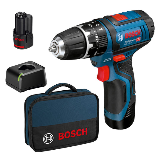 Bosch-B 12V Trapano Gsb12 V-15 Con 2 Batteria 2,0Ah