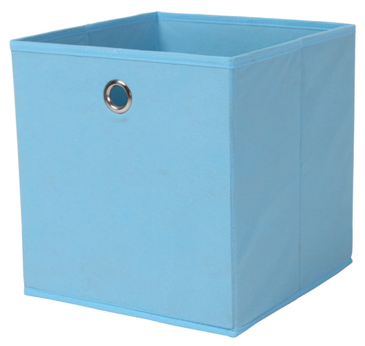 PORTAOGGETTI CUBO CM.27X27X28H AZZURRO  PZ 1,0