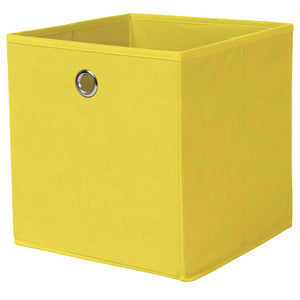 PORTAOGGETTI CUBO CM.27X27X28H GIALLO  PZ 1,0