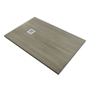 Piatto doccia in pietra SOLIDSTONE alto 2,8 cm - Effetto Legno (Wood Sand) - Misura: 70x90 x 2,8h 