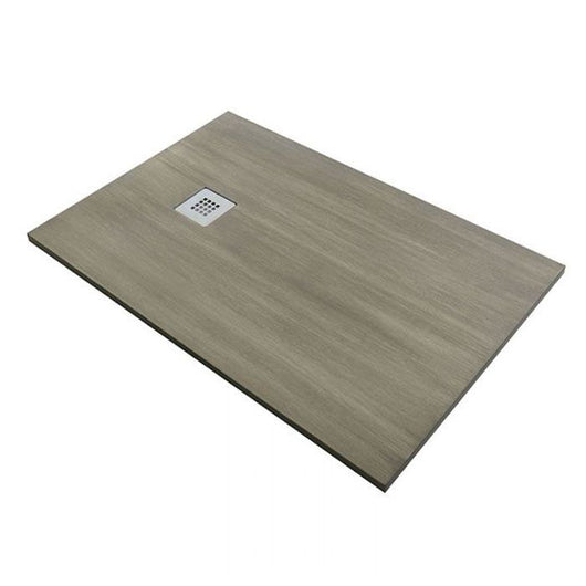 Piatto doccia in pietra SOLIDSTONE alto 2,8 cm - Effetto Legno (Wood Sand) - Misura: 70x100 x 2,8h 