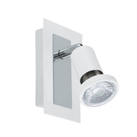 Spot Moderno Sarria In Acciaio Bianco 1 Luce Gu10 4,5W Ip20